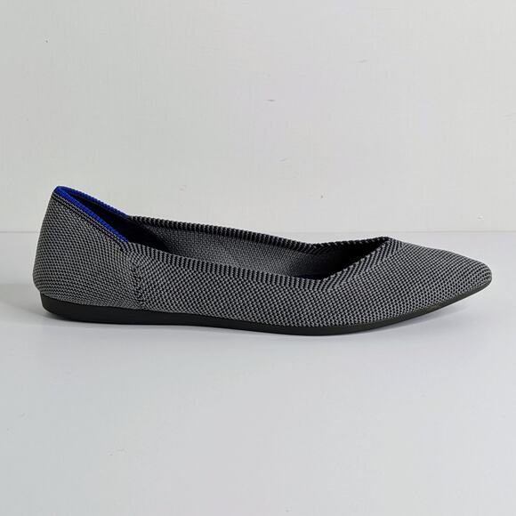 Rothy's The Point Gray Ballet Flats 7 Sustainable Slip On Capsule Wardrobe - Picture 9 of 13